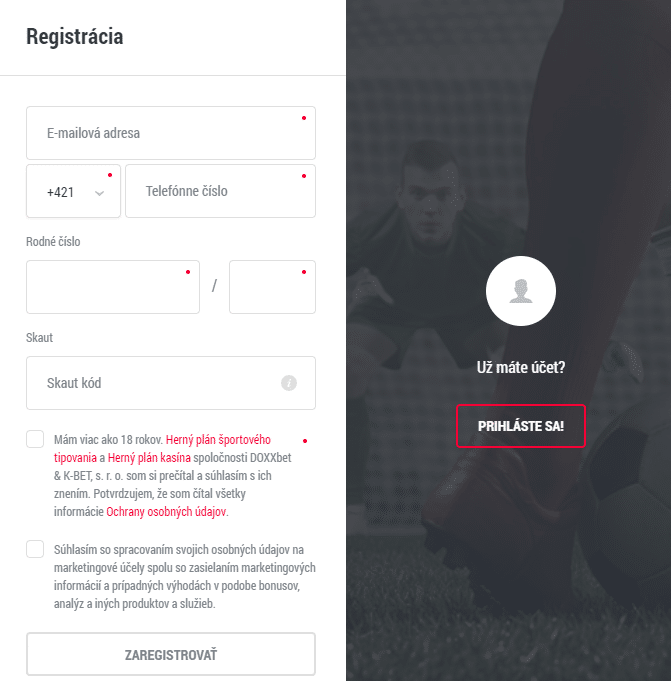 doxxbet bonus za registraciu